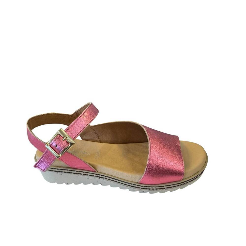 NEW DORKING BY FLUCHOS women's open toe wedge sandal in cosmos bubble